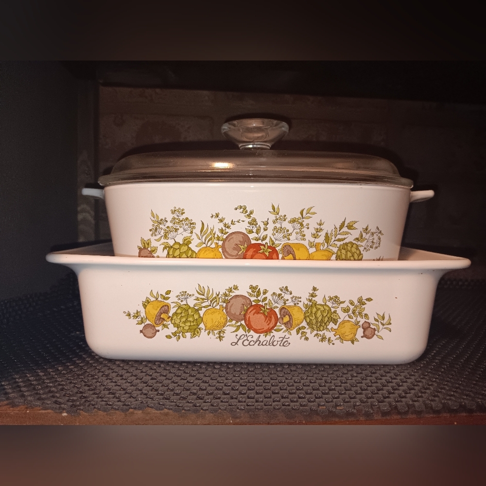RARE 1970s Corning  L'Echalote La Sauge, Spice of Life - Picture 10 of 11